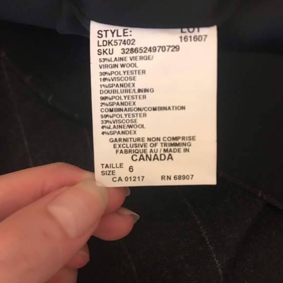 Le Château pinstripe layered skirt - Picture 4 of 5